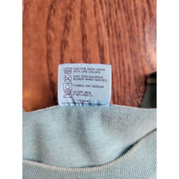 VINTAGE T-Shirt Green 1993 Single Stitch Ken Drewke Iguana Tee Harlequin Nature - Picture 5 of 9